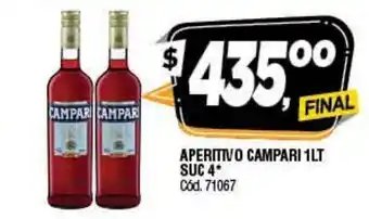 Supermercados Yaguar Campari Aperitivo 1Lt Suc 4 oferta