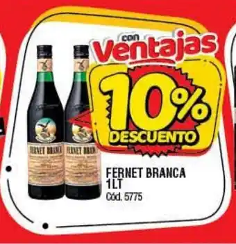 Supermercados Yaguar Fernet Branca 1Lt oferta