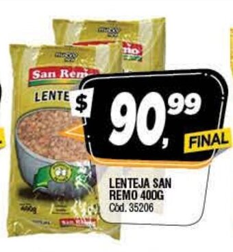 Supermercados Yaguar San Remo Lenteja 400g oferta