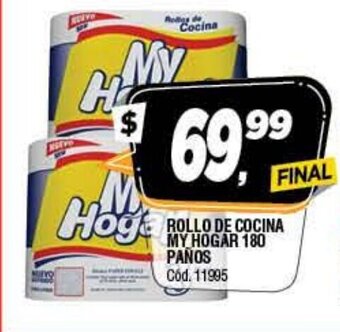 Supermercados Yaguar My Hogar Rollo De Cocina 180 Paños oferta