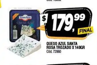 Supermercados Yaguar Santa Rosa Queso Azul Trozado x 140gr oferta