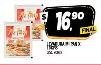 Supermercados Yaguar Mi Pan Levadura x 10grs oferta