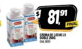 Supermercados Yaguar La Serenisima Crema De Leche Doble 200g oferta