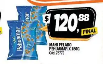 Supermercados Yaguar Pehuamar Mini Pelado x 150g oferta