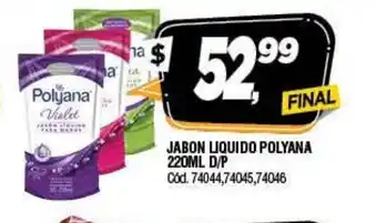 Supermercados Yaguar Polyana Jabon Liquido 220ml D/P oferta
