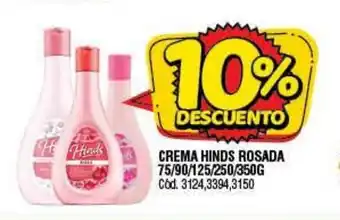 Supermercados Yaguar Hinds Crema Rosada 75/90/125/250/350g oferta