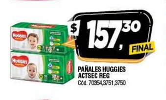 Supermercados Yaguar Huggies Pañales Actsec Reg oferta