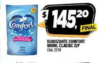 Supermercados Yaguar Comfort Suavizante Classic D/p 900ml oferta