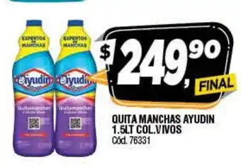 Supermercados Yaguar Ayudin Quita Manchas Col. Vivos 1.5Lt oferta