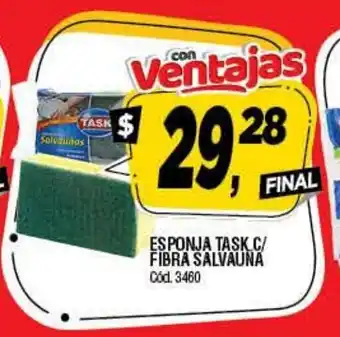 Supermercados Yaguar Task Esponja C/Fibra Salvauna oferta