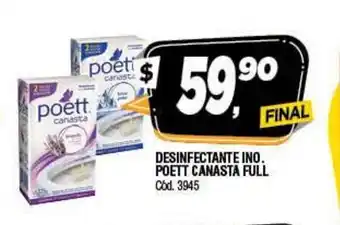 Supermercados Yaguar Poett Desinfectante Ino. Canasta Full oferta