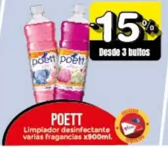 Supermayorista Vital Poett Limpiador desinfectante varias fragancias x900ml oferta