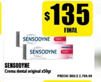 Supermayorista Vital Sensodyne Crema dental original x50gr oferta