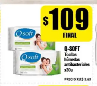 Supermayorista Vital Q-Soft Toallas húmedas antibacteriales x30u oferta