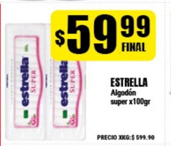 Supermayorista Vital Estrella Algodón super x100gr oferta