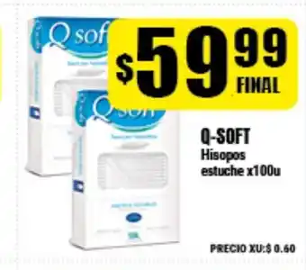 Supermayorista Vital Q-Soft Hisopos estuche x100u oferta