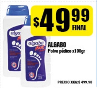 Supermayorista Vital Algabo Polvo pédico x100gr oferta