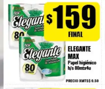 Supermayorista Vital Elegente Max Papel higiénico h/s 80mtx4u oferta