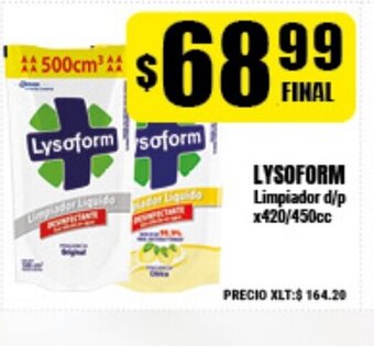 Supermayorista Vital Lysoform Limpiador d/p x420/450cc oferta