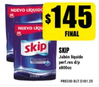 Supermayorista Vital Skip Jabón líquido perf. res d/p x800cc oferta
