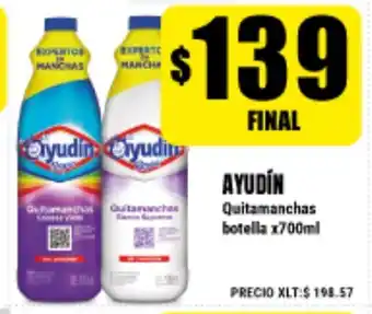 Supermayorista Vital Ayudín Quitamanchas botella x700ml oferta