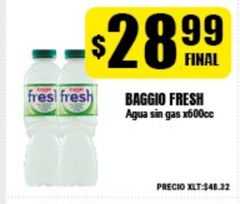 Supermayorista Vital Baggio Fresh Agua sin gas x600cc oferta