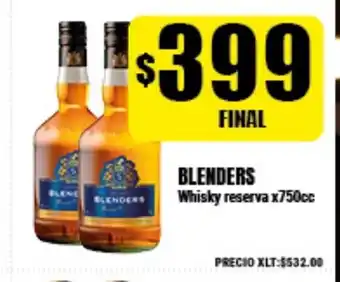 Supermayorista Vital Blenders Whisky reserva x750cc oferta