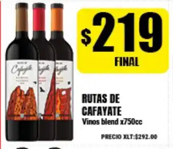 Supermayorista Vital Rutas de Cafayate Vinos blend x750cc oferta