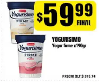 Supermayorista Vital Yogurisimo Yogur firme x190gr oferta