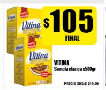 Supermayorista Vital Vitina Semola clasica x500gr oferta