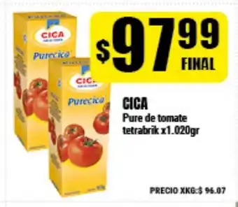 Supermayorista Vital Cica Pure de tomate tetrabrik x1.020gr oferta