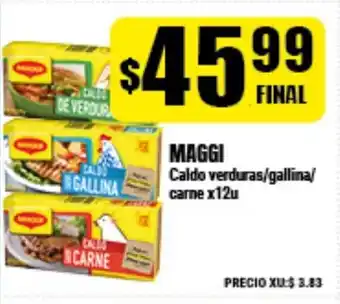 Supermayorista Vital Maggi Caldo verduras/gallina/carne x12u oferta
