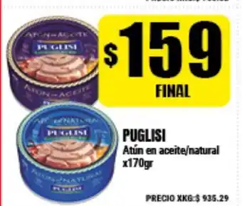 Supermayorista Vital Puglisi Atún en aceite/natural x170gr oferta