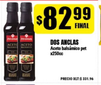 Supermayorista Vital Dos Anclas Aceto balsámico pet x250cc oferta
