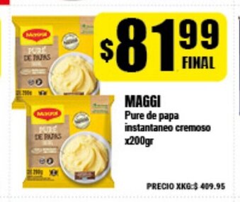 Supermayorista Vital Maggi Pure de papa instantaneo cremoso x200gr oferta