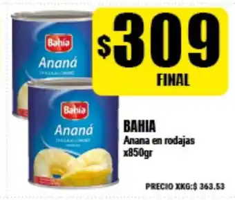 Supermayorista Vital Bahia Anana en rodajas x850gr oferta