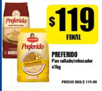 Supermayorista Vital Preferido Pan rallado/rebozador x1kg oferta