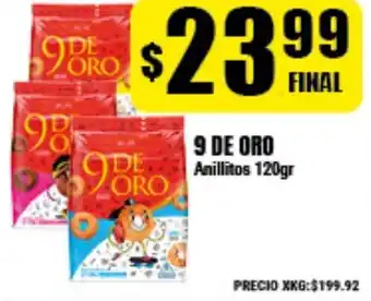 Supermayorista Vital 9 De Oro Anillitos 120gr oferta