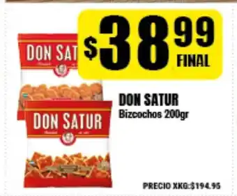 Supermayorista Vital Don Satur Bizcochos 200gr oferta