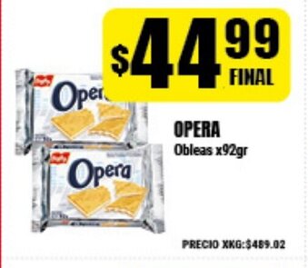 Supermayorista Vital Opera Obleas x92gr oferta