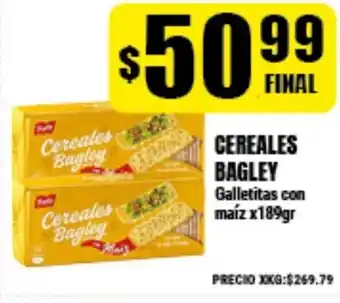 Supermayorista Vital Cereales Bagley Galletitas con maíz x189gr oferta