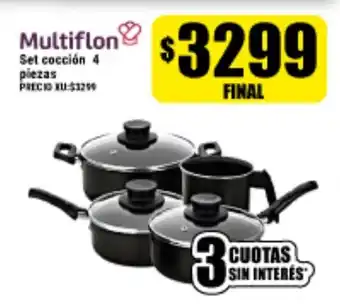 Supermayorista Vital Multiflon Set cocción 4 piezas oferta