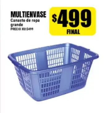 Supermayorista Vital Multienvase Canasto de ropa grande oferta