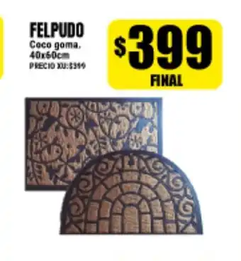 Supermayorista Vital Felpudo Coco goma. 40x60cm oferta