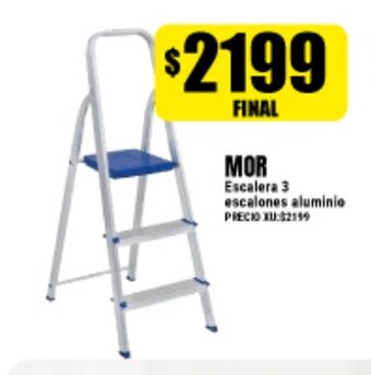 Supermayorista Vital Mor Escalera 3 escalones aluminio oferta