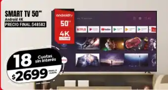 Supermayorista Vital Smart TV 50" Android 4K oferta