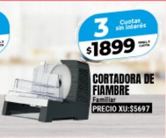 Supermayorista Vital Cortadora De Fiambre Familiar oferta