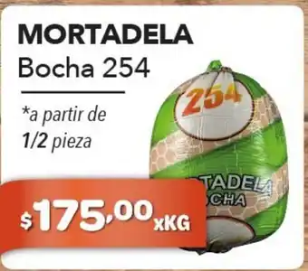 El Milagro Mayorista Bocha 254 Mortadela 1/2 pieza xkg oferta