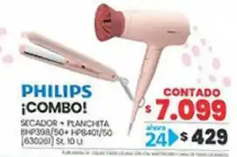 Trabuco Hogar Philips ¡combo! Secador + Planchita oferta