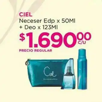 Punto de Salud Ciel Neceser Edp X 50ml + Deo X 123ml oferta